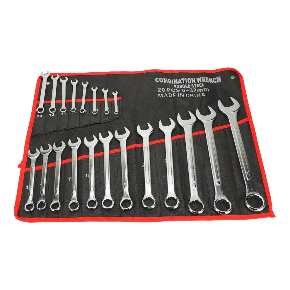 20Pcs Spanner Set Cr Vanadium Steel Large Opening Star Wrench 323163062297