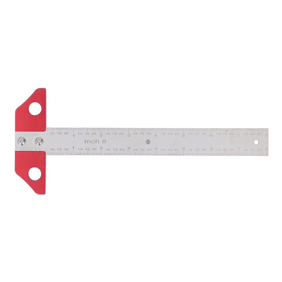 T Square Ruler 8In Metal Woodworking Layout Measuring Scriber 323163065632