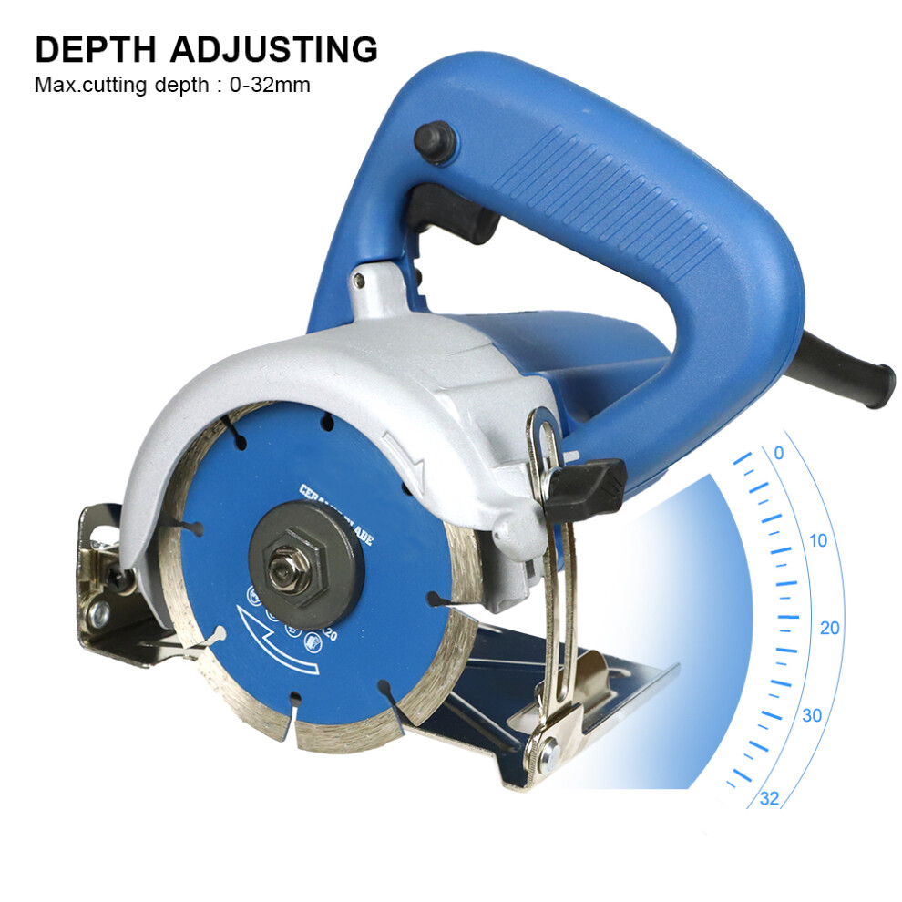 1200W 10A Marble Cutter Tile Saw 0-45 Bevel 0-32 Depth 323163065786