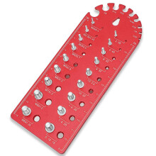 Nut and Bolt Thread Checker Aluminium Alloy Metric Screw Gauge