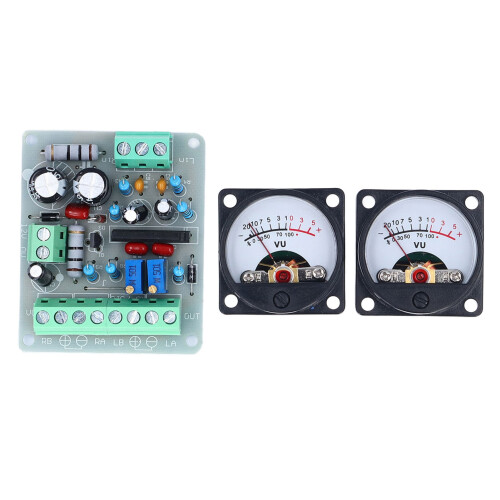VU Meter LED Backlit Pointer Type with Driver Board for Sound Devices 2
