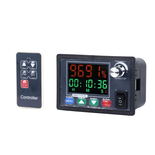 Wireless Remote Motor Speed Regulator Color Screen 10-55V Auto Reverse 2