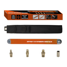 Offset Extension Wrench Set 3/8 Ratchet High Carbon Steel Orange