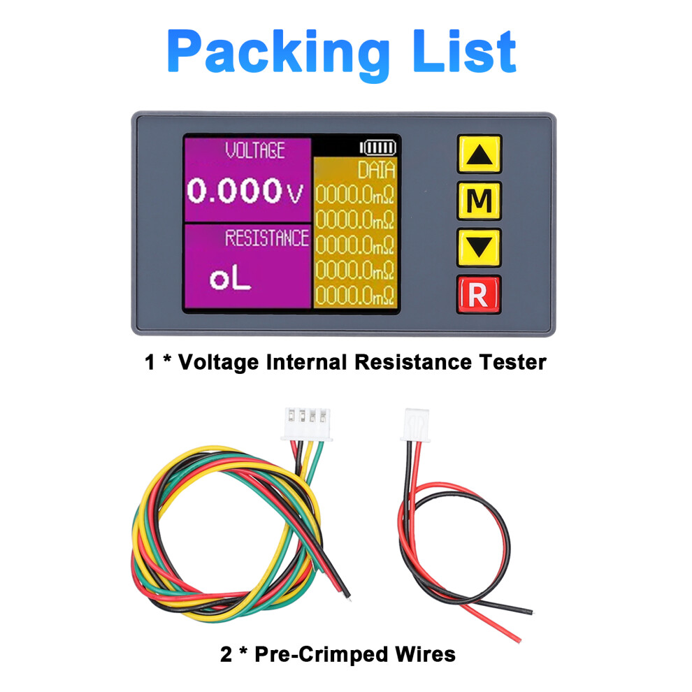 Ts457 4-Wire Kelvin Internal Resistance Tester Voltage Meter 323163065021
