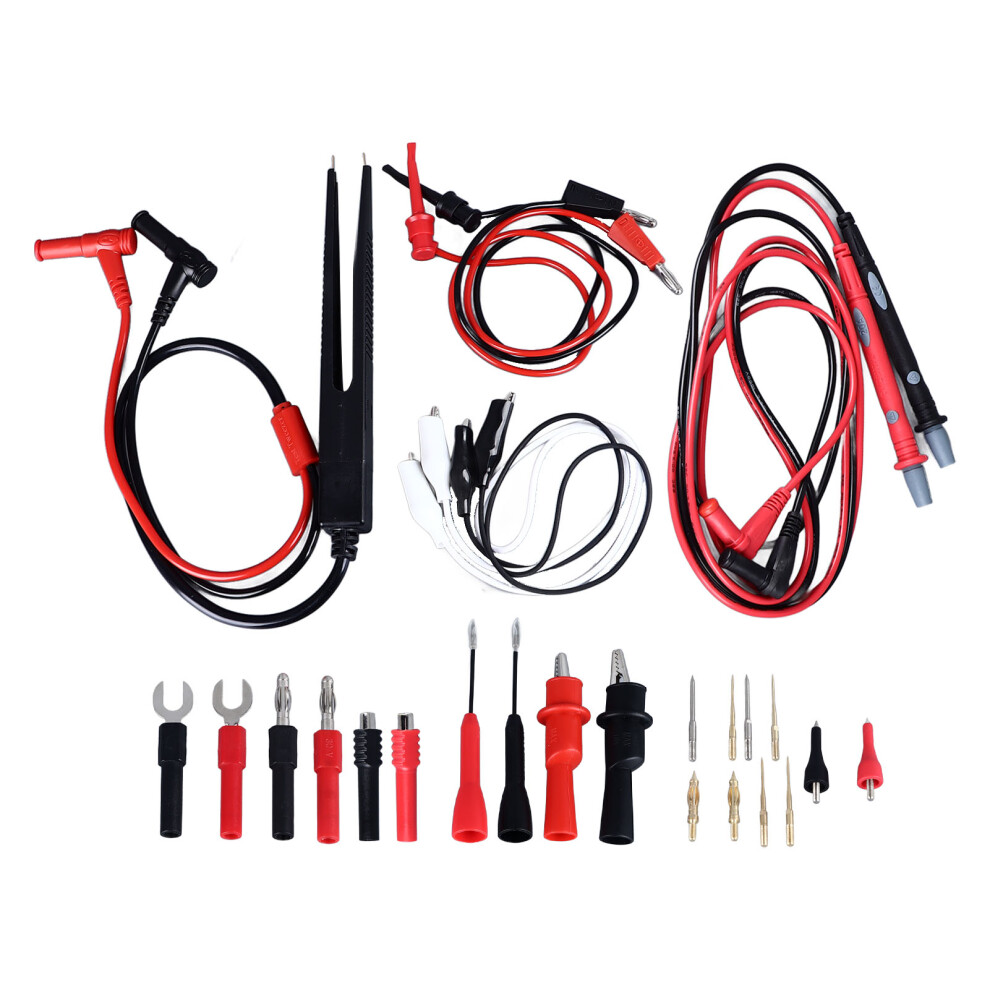 27Pcs Multimeter Test Set 10A Hook Probes 1Mm 2Mm 4Mm Needle Pins 323163065106