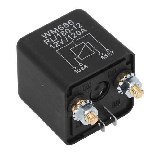 Starter Solenoid Relay 12VDC 120A Copper ABS Replacement 1