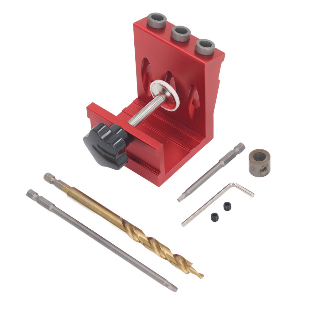Pocket Hole Jig Set Aluminum Alloy For Woodworking Diy 323163068084
