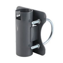 Aerial Mast Pipe Bracket 30-50mm Adjustable U Shape Antenna Mount