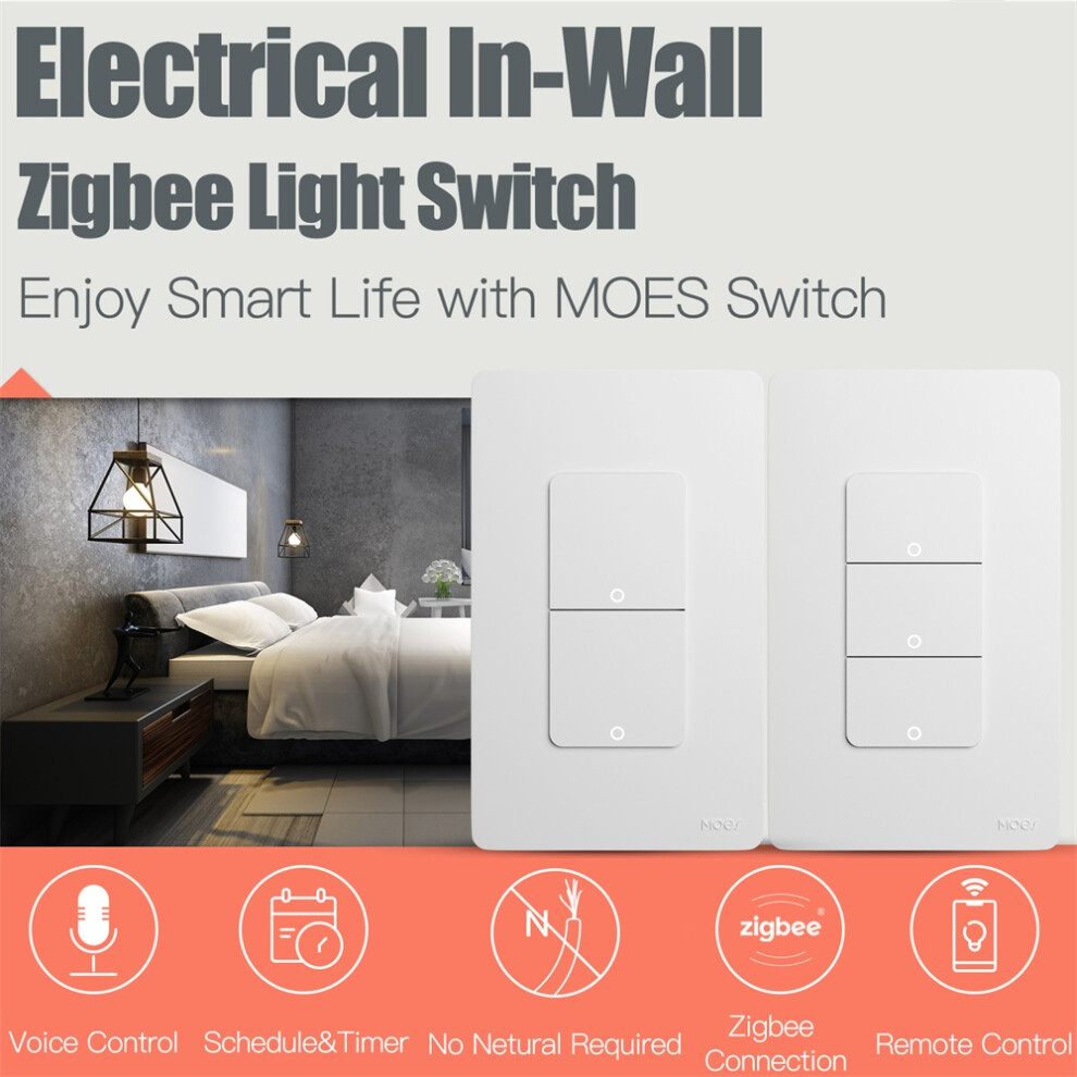 Tuya Zigbee Smart Switch Voice Control App Compatible With Alexa 323163068275