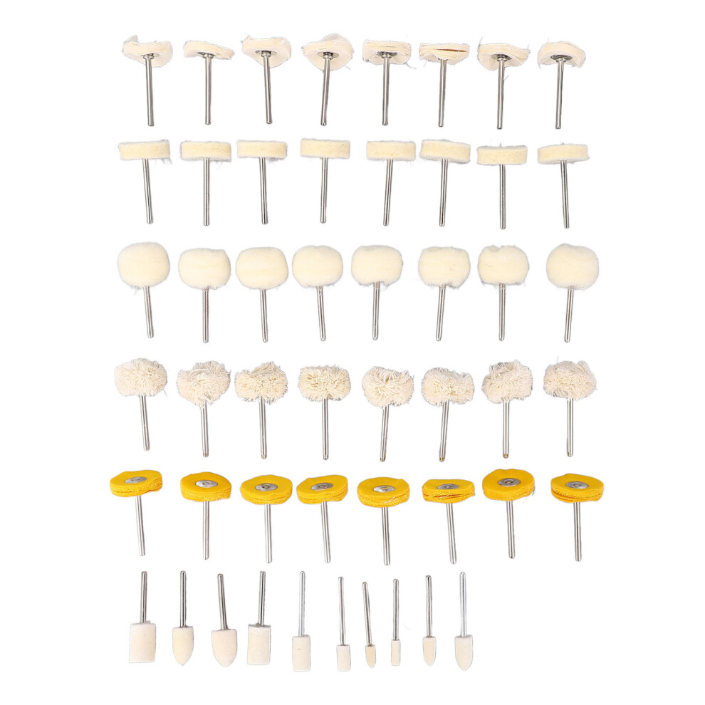 50Pcs Wool Felt Grinding Polishing Wheel Bits For Rotary Tool 323163067506