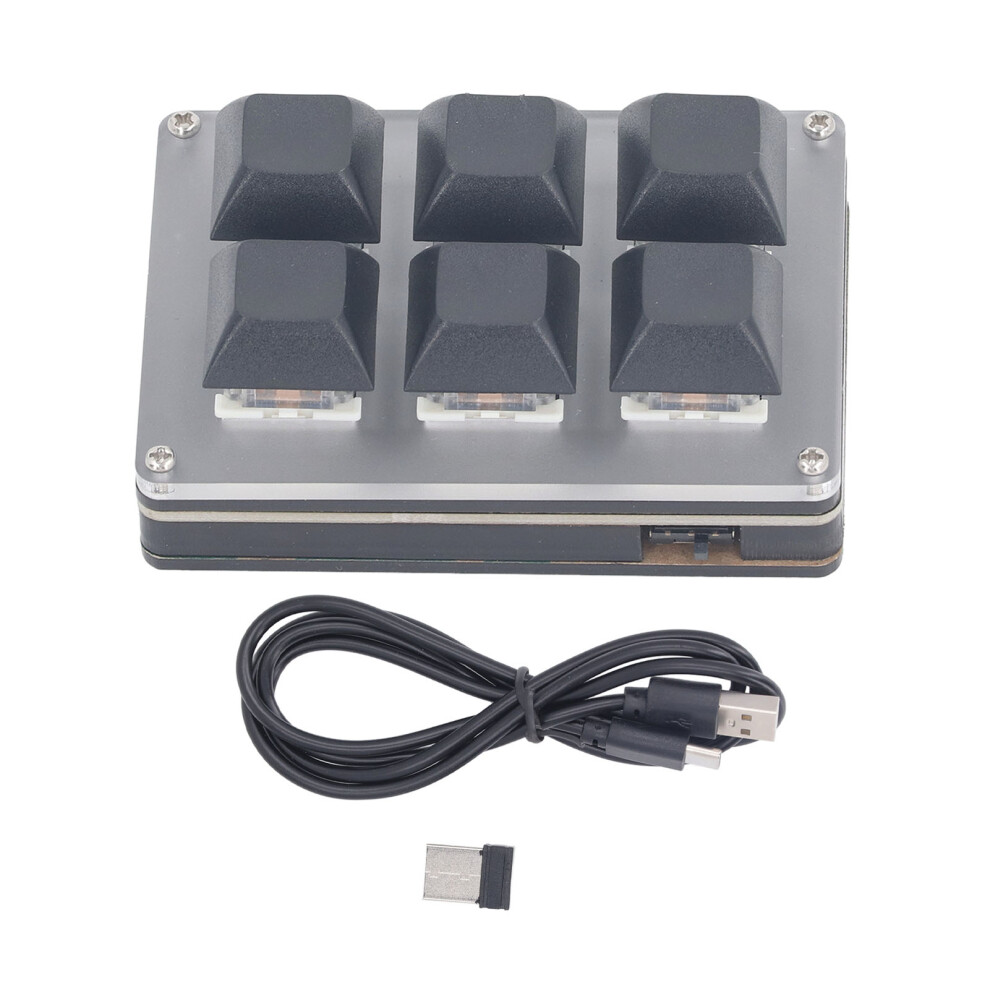 Mechanical Keyboard 6 Keys USB BT 2.4G Type C Wireless Customizable-image-OPC-PM55KGT-NEW