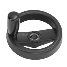 125mm OD Foldable Hand Wheel 12mm Bore for Lathe Milling Drilling