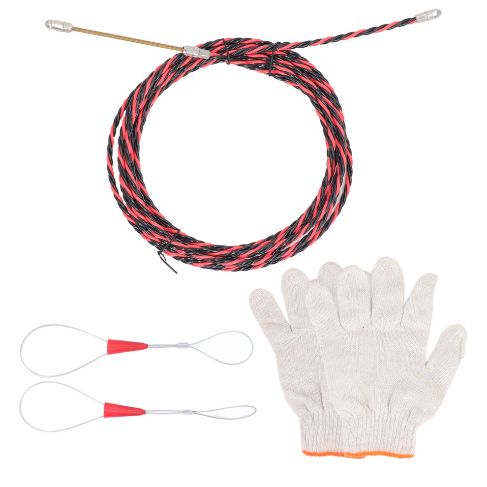 (15M) Electrical Spring Wire Threader Fish Tape Manual Cable Puller 5M 323163069487