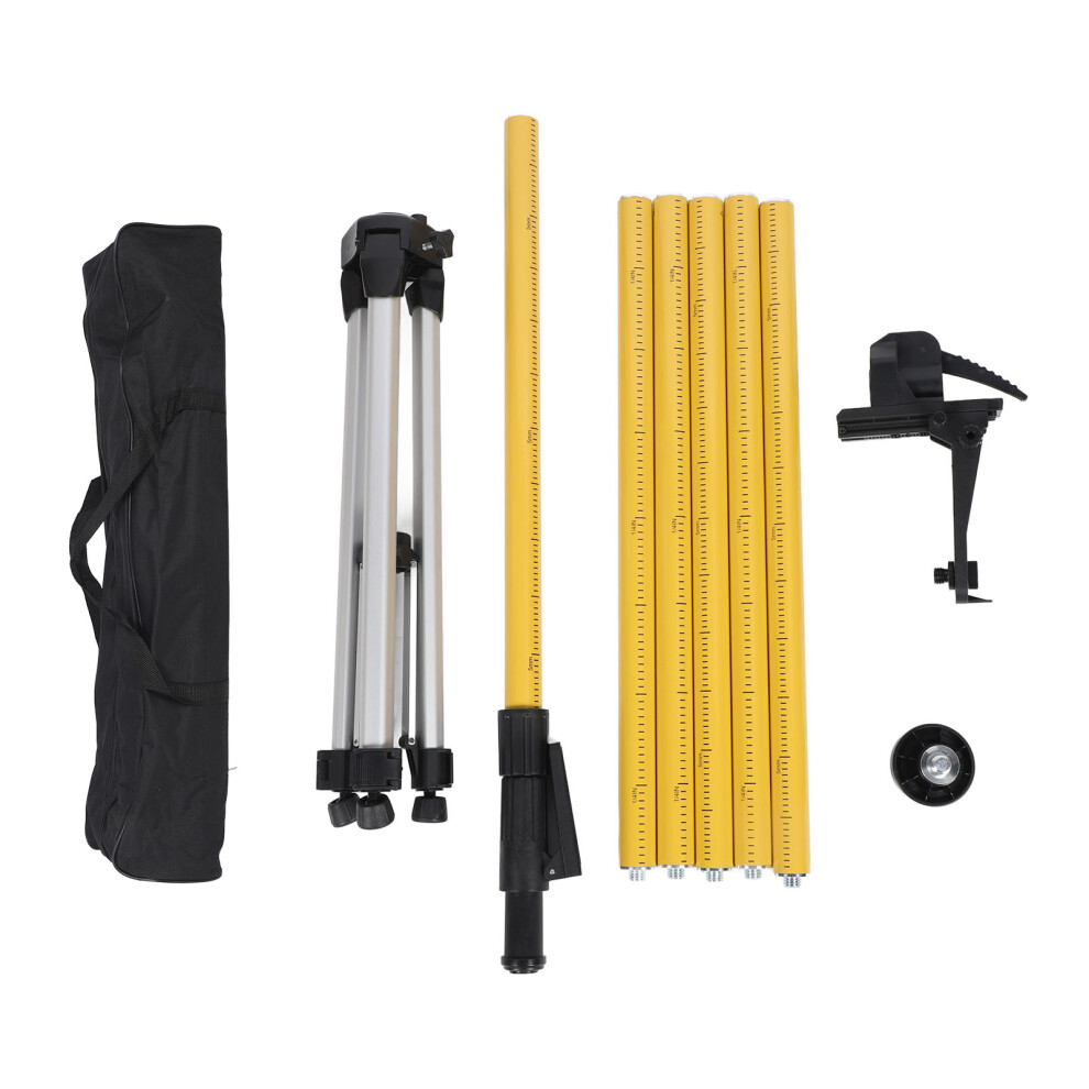 4.2M Level Pole Set Aluminum Telescoping Rod With Tripod Stabilizer 323163070254