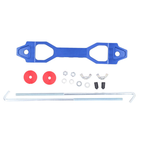 (Red) Heavy Duty Rustproof Battery Tie Down Bracket 21 21R 22F 22HF 22R Blue