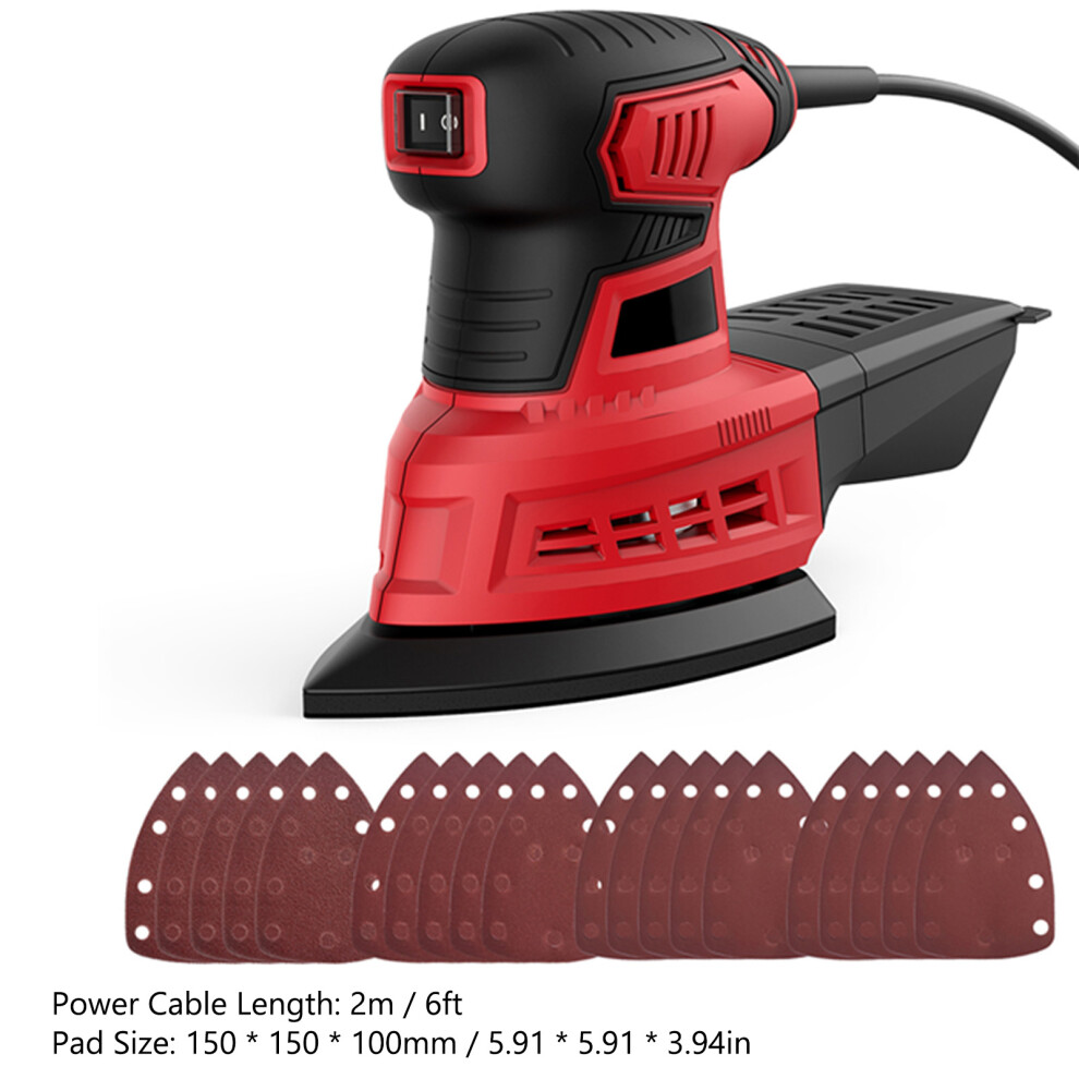 200W Random Orbit Sander 1.6A 12500Rpm 20Pcs Sandpapers 323163071718