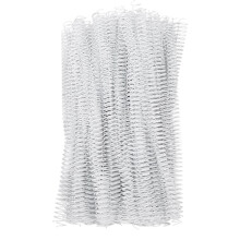 (Black) 100Pcs 12.7mm 1/2in 48 Teeth 4:1 Pitch White Spiral Binding Coils
