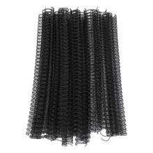 (White) 100PCS A4 1/2in 34 Double Loop 3:1 Pitch Black Nylon Binding Spine