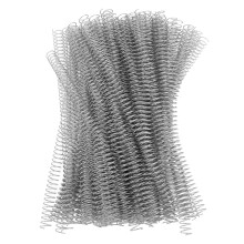 (Gold) 100Pcs 14.3mm 9/16in 48 Teeth 115 Sheets Silver Spiral Coils
