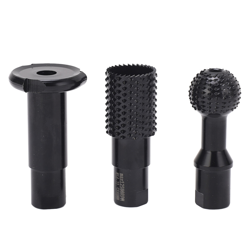 3Pcs Rotary Burr Set M14 Wood Carving 115 125 Angle Grinder 323163072494