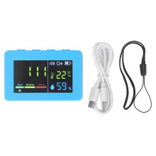 (Blue) Temperature Humidity Meter High Accuracy Sensor with Alarm Blue