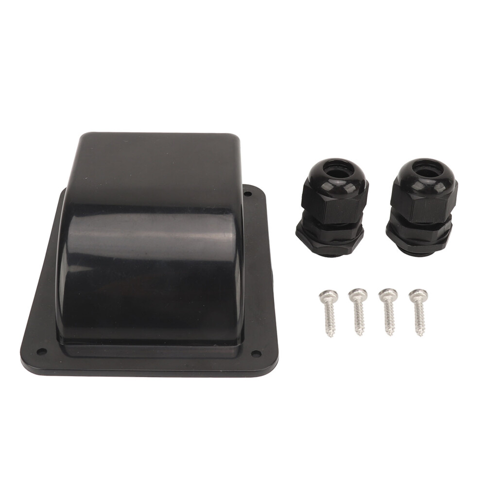 (Black) Solar Double Cable Gland Box 6Mmâ²-12Mmâ² Black 323163072746