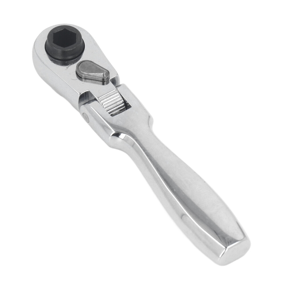 2 In 1 Movable Head Ratchet Wrench 72 Teeth 1/4 Inch Socket Spanner 323163073880