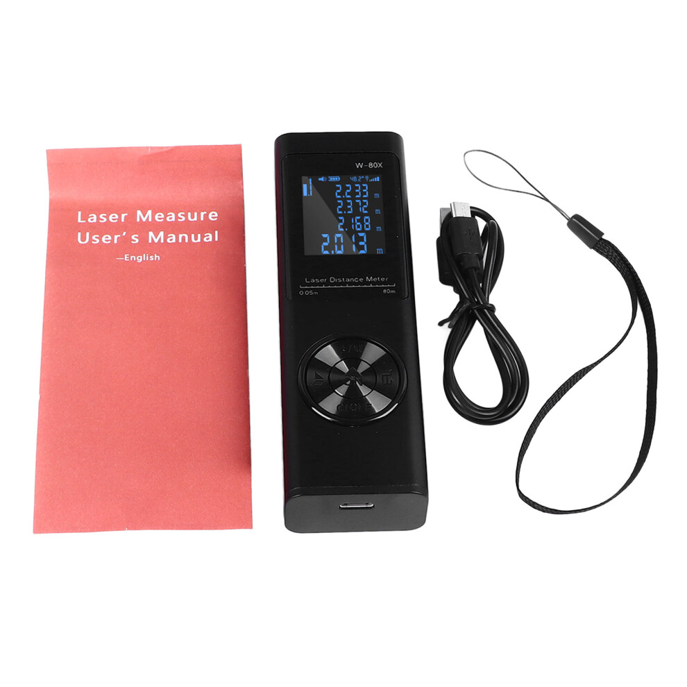 Laser Distance Meter Rechargeable 262Ft High Accuracy 323163074078