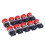 10Pcs Self Locking Push Switch 22mm Aluminum Alloy Resetting Selector 4