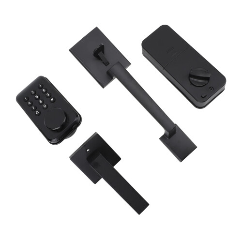 Keyless Entry Lock Set Fingerprint Smart Deadbolt Black 2
