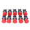 10Pcs Self Locking Push Switch 22mm Aluminum Alloy Resetting Selector 2