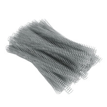 (Gold) 100Pcs Spiral Binding Coil 19mm 48 Teeth 4:1 Pitch A4 170 Sheet Silver