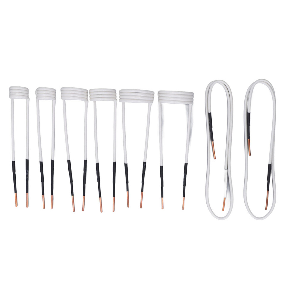 8Pcs Induction Heater Coil 2.5Mm Brass Core 4 Types Set 323163083353