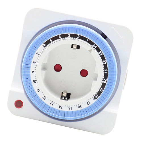 Mechanischer 24h-Timer-Stecker programmierbar 1