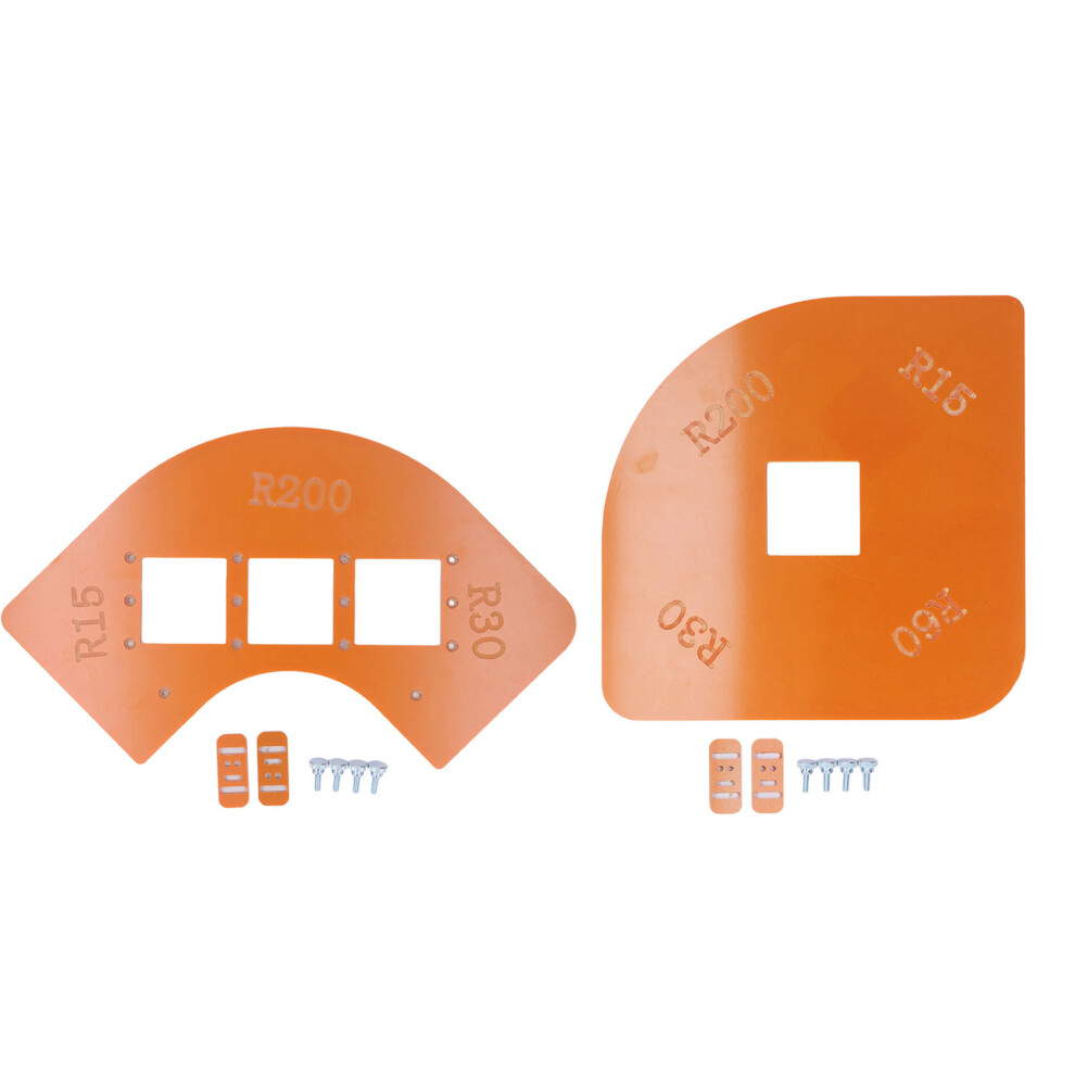 2Pcs Radius Jig Router Templates Rounded Corners Woodworking 323163075006