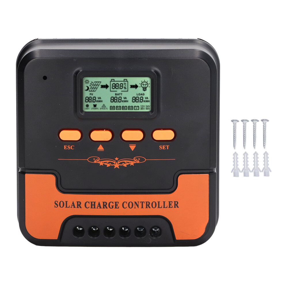 (CmâD10 10A) Solar Charge Controller 12V 24V Mppt Lcd 5V 3A Usb Output 10A 323163085821