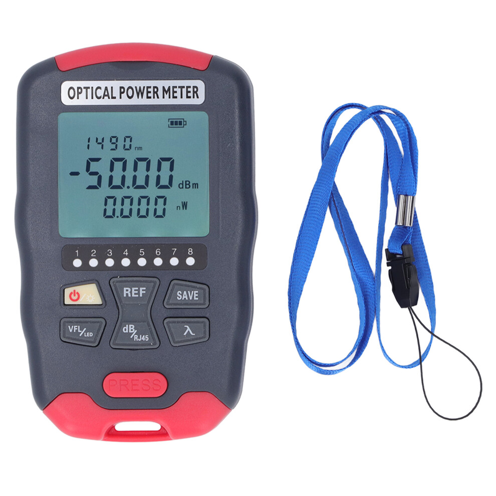 (Â70 Â +10Dbm Power Measuring Range) Fiber Optic Power Meter Vfl Led Light -50 To +26Dbm Testing Range 323163090498