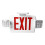 Red LED Exit Sign PC ABS Emergency Light AC85-265V 4