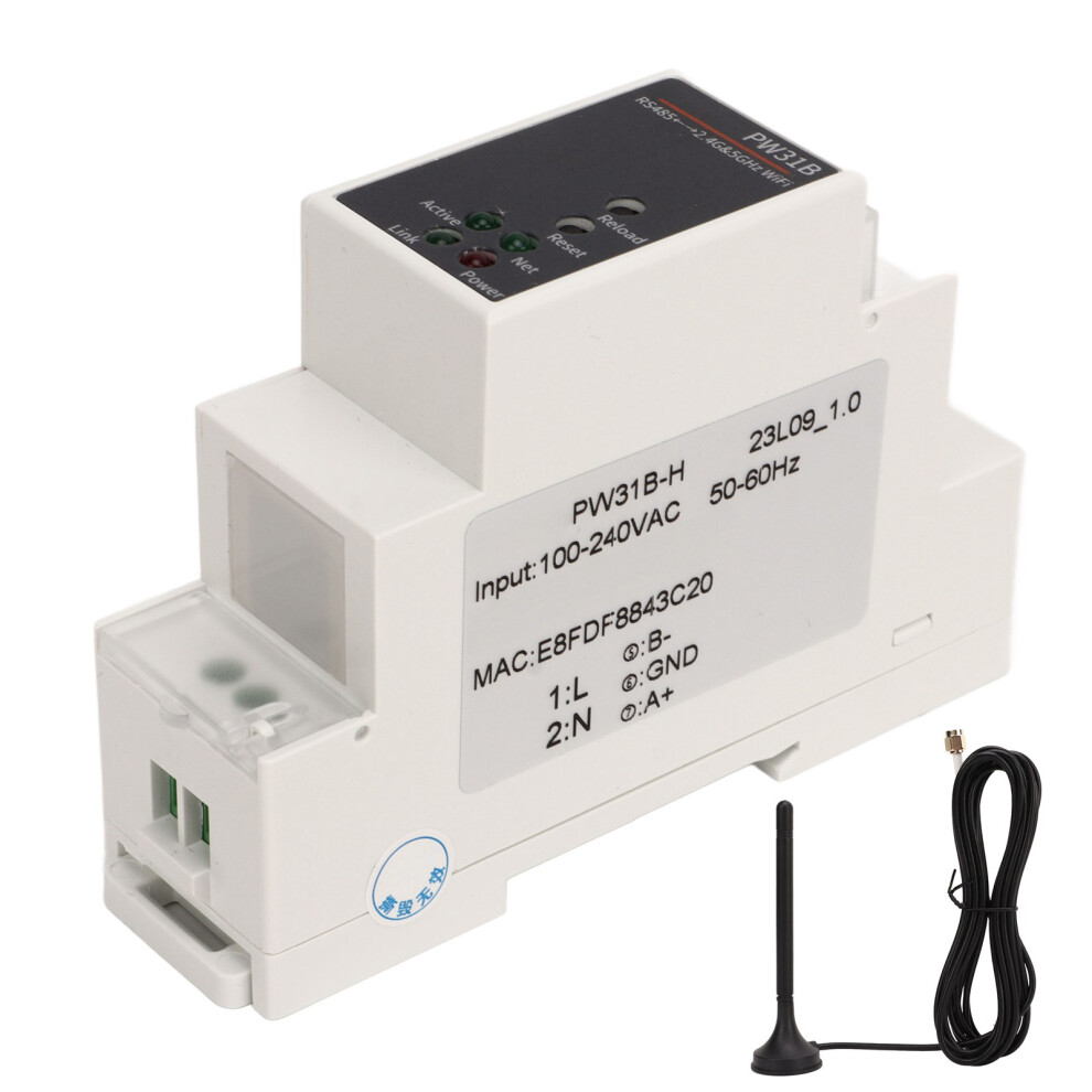 PW31B H Serial Server R485 to 2.4 5G WiFi Dual Band Rail Mount-image-OPC-PM55N6S-NEW