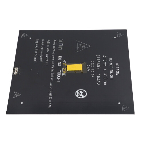 3D Printer Hot Bed 2.4Ω 310x310x3mm Fast Heating Aluminum 90cm Cable 2