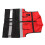 Reflective Vest Red Black Round Neck Multiple Pocket Safety Work Vest 5