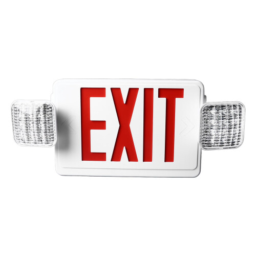 Red LED Exit Sign PC ABS Emergency Light AC85-265V 1