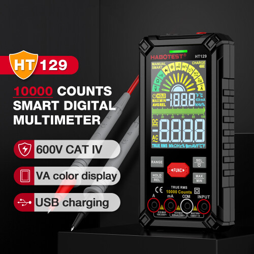 HABOTEST HT129 Intelligent Multimeter Color Screen Handheld 1