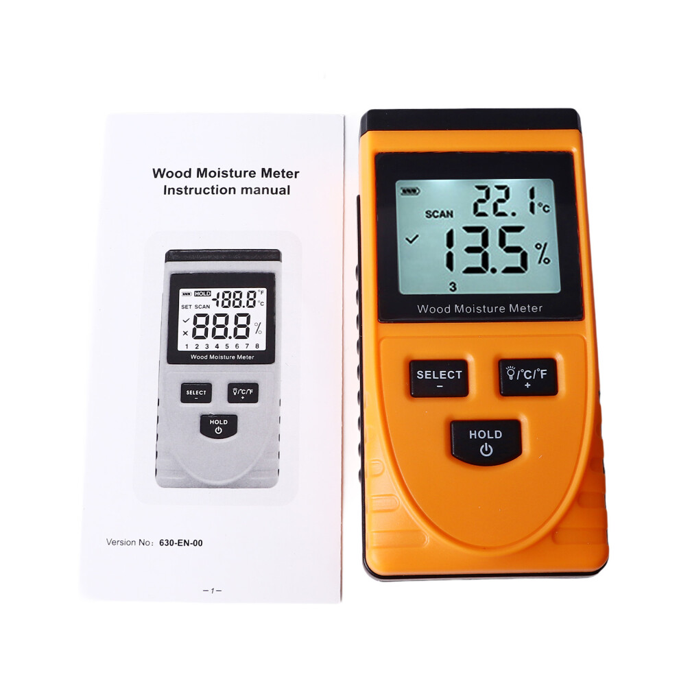 Wt630 Wood Moisture Meter Pinless 8 Levels Non Destructive 323163075259