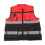 Safety Reflective Work Vest Free Size Red Black Zipper Front 1