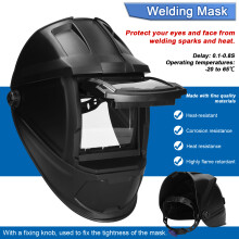 Automatische Verdunkelungsschweißmaske, Kopfmontage, Lichtbogen