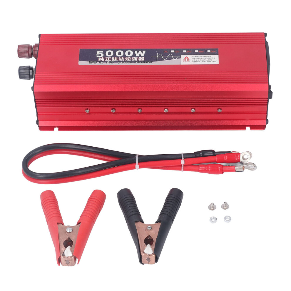 (Dc24v To Ac220v) 5000W Pure Sine Wave Inverter Dc24v To Ac220v Fan Led Display 323163088082
