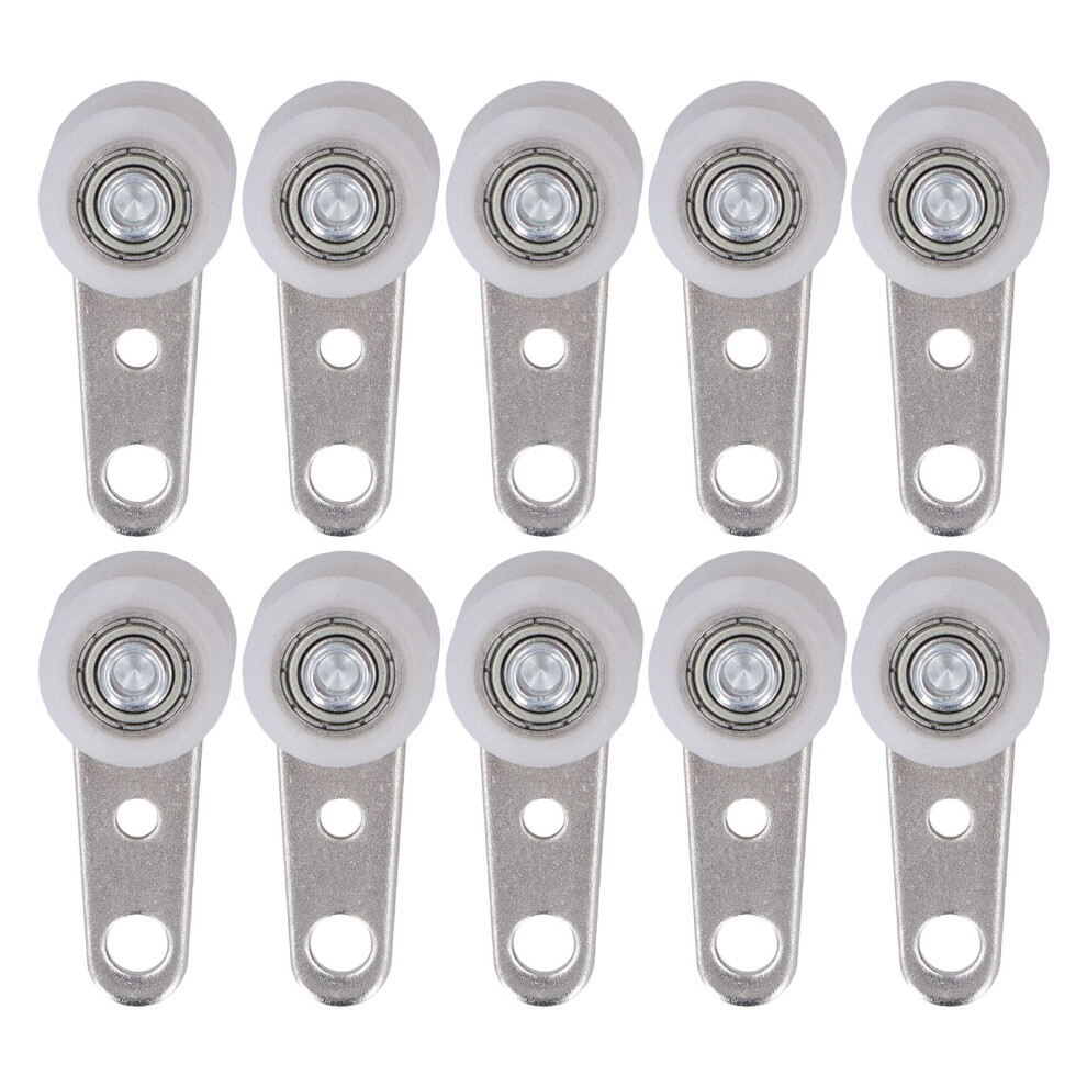 10Pcs Stainless Steel Nylon Pulley Block 19Mm Dia 44Mm L Sliding Door 323163091662