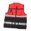 Safety Reflective Work Vest Free Size Red Black Zipper Front 2