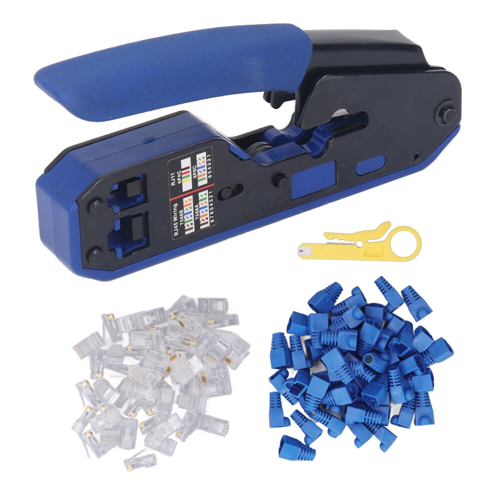 Rj45 Crimping Tool Cat5 Cat5e Cat6 Wire Crimper Stripper Kit 323163083940